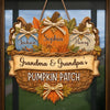 Custom Pumpkin Wood Sign - Personalized Birthday Gifts For Grandma, Grandpa - A Patch Full Of Love