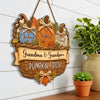Custom Pumpkin Wood Sign - Personalized Birthday Gifts For Grandma, Grandpa - A Patch Full Of Love