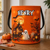 Custom LED Light Bucket Bag - Personalized Halloween Birthday Gifts For Kids - Trick Or Treat Spooky