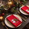 Custom Snowman Cotton Napkin - Personalized Christmas Birthday Gifts For Mom, Dad, Brother, Sister - Merry Moments Together