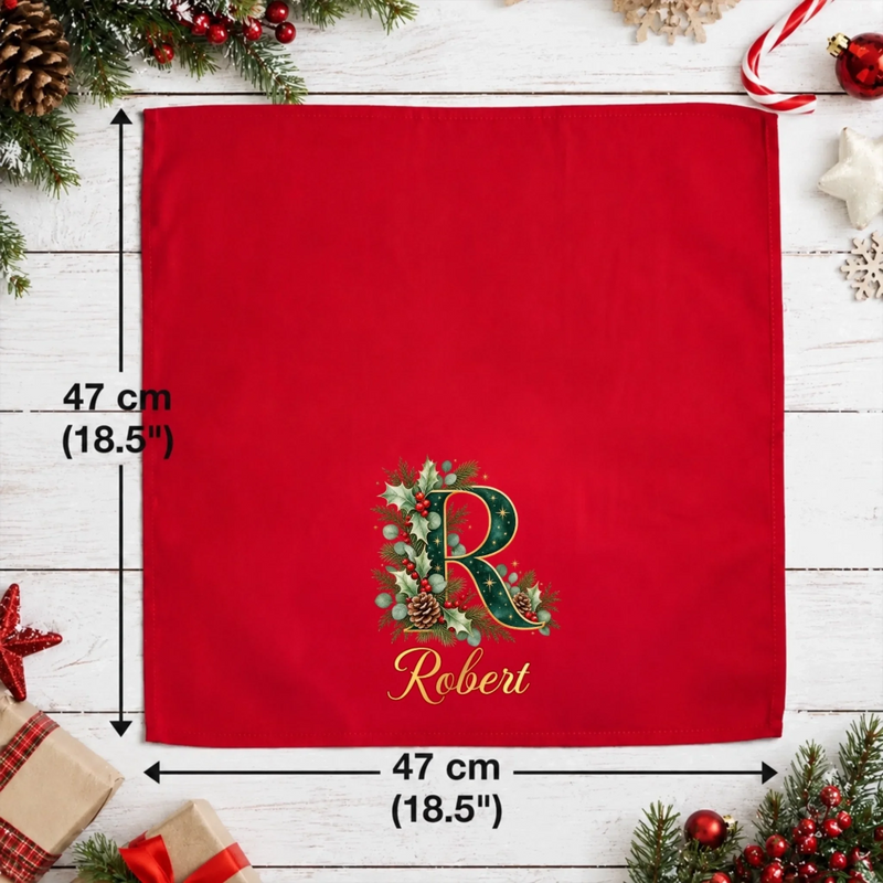 Custom Cotton Napkin - Personalized Christmas Birthday Gifts For Mom, Dad, Brother, Sister - Home Feels Better Together
