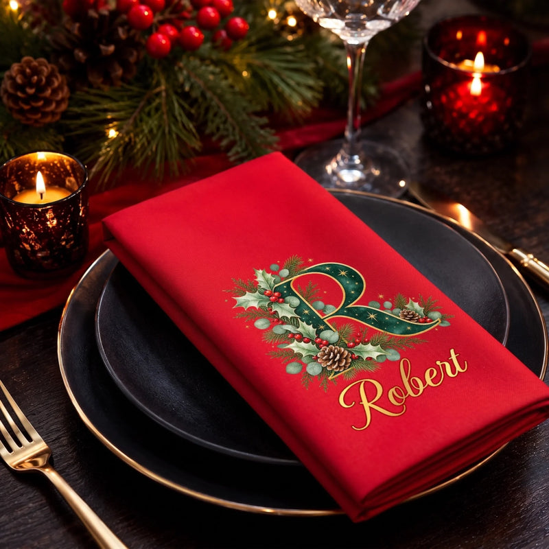 Custom Cotton Napkin - Personalized Christmas Birthday Gifts For Mom, Dad, Brother, Sister - Home Feels Better Together