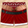 Custom Funny Men Swim Trunks - Personalized Christmas Birthday Gifts For Husband, Son, Grandson, Brother, Grandpa, Dad, Yourself - Holiday Pants Fail