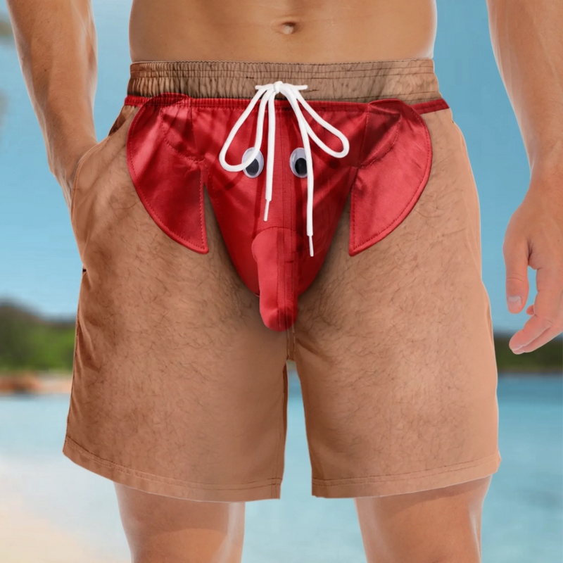 Custom Funny Patriotic Men Swim Trunks - Personalized Summer Vacation And Travel Gifts For Husband, Son, Grandson, Brother, Grandpa, Dad, Yourself - Make A Splash In Style