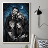 Custom Photo Vertical Poster - Personalized Halloween Decor Birthday Gifts For Mom, Dad, Brother, Sister - The Spooky Bunch
