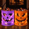 Custom LED Light Bucket Bag - Personalized Halloween Birthday Gifts For Kids - Little Boo Energy