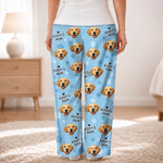 Custom Photo Pajama Pants - Personalized Birthday Gifts For Dog Lovers, Dad, Mom - Snuggle With My Pet