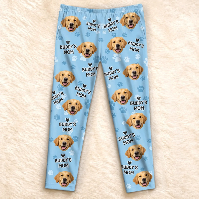 Custom Photo Pajama Pants - Personalized Birthday Gifts For Dog Cat Lovers, Dog Dad And Mom, Cat Owners - Snuggle With My Pet