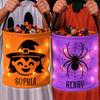 Custom LED Light Bucket Bag - Personalized Halloween Birthday Gifts For Kids - Spooky Squad