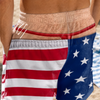 Custom Funny Patriotic Men Swim Trunks - Personalized Summer Vacation And Travel Gifts For Husband, Son, Grandson, Brother, Grandpa, Dad, Yourself - Party Like A Wild Elephant