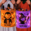 Custom LED Light Bucket Bag - Personalized Halloween Birthday Gifts For Kids - The Cutest Little Spooks