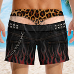 Custom Funny Men Swim Trunks - Personalized Summer Vacation And Travel Gifts For Husband, Son, Grandson, Brother, Grandpa, Dad, Yourself - Sun Out Trunk Out Always