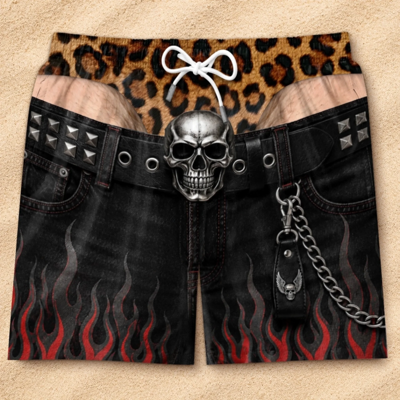 Custom Funny Men Swim Trunks - Personalized Summer Vacation And Travel Gifts For Husband, Son, Grandson, Brother, Grandpa, Dad, Yourself - Sun Out Trunk Out Always