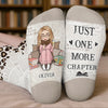 Custom Crew Socks - Personalized Bookish Gifts For Book Lovers, Bookworms, Readers - Books Are My Happy Place