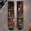 Custom Crew Socks - Personalized Bookish Gifts For Book Lovers, Bookworms, Readers - Books Make Life Beautiful