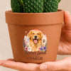Custom Photo Clay Pot - Personalized Pet Memorial Sympathy Gifts For Dogs, Cats - Forever Loved