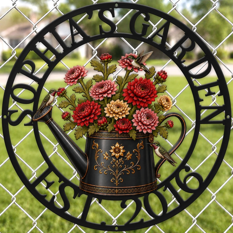 Custom Shaped Metal Sign - Personalized Birthday Garden Gifts For Gardeners - Gardener’s Secret Sanctuary