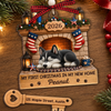 Custom First Christmas Wooden Ornament With Tag - Personalized Christmas Birthday Gifts For Dog Cat Lovers, Dog Dad And Mom, Cat Owners - Paws In New Home