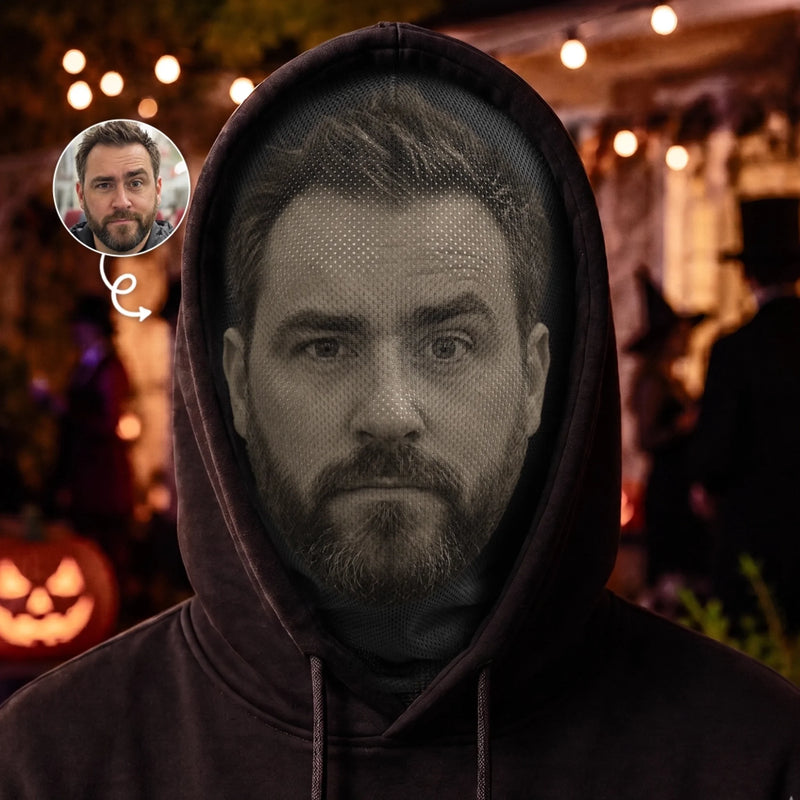 Custom Photo Funny Balaclava Mask - Personalized Halloween Birthday Gifts For Him, Her - Mask On Fun Mode