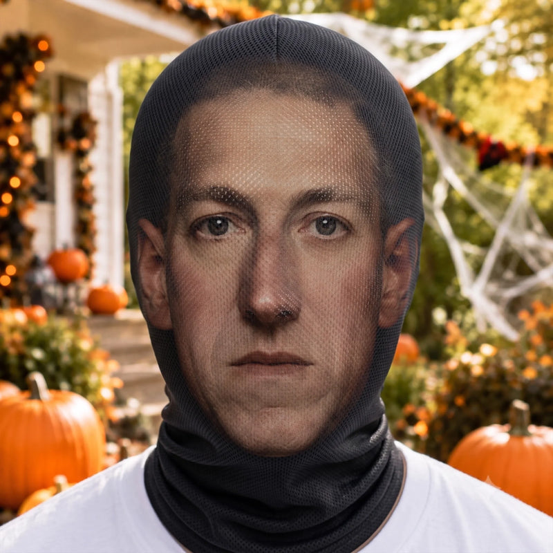 Custom Photo Funny Balaclava Mask - Personalized Halloween Birthday Gifts For Him, Her - Mask On Fun Mode