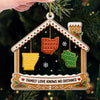 Custom Long Distance Acrylic Ornament - Personalized Christmas Birthday Gifts For Mom, Dad, Brother, Sister - Connected By Love Across States