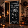 Custom Photo Door Cover - Personalized Halloween Decor Birthday Gifts For Mom, Dad, Brother, Sister - Spooky Fun Together