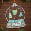 Custom Long Distance Acrylic Ornament - Personalized Christmas Birthday Gifts For Mom, Dad, Brother, Sister - Home Is Where Heart Belongs