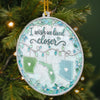 Custom Acrylic Ornament - Personalized Best Friend Christmas Birthday Gifts For Women, Besties, Sisters, BFF - Together Across The Miles