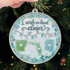 Custom Acrylic Ornament - Personalized Best Friend Christmas Birthday Gifts For Women, Besties, Sisters, BFF - Together Across The Miles