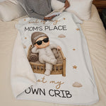 Custom Blanket - Personalized Christmas Baby Shower, Gender Reveal Gifts For New Moms, New Dads, New Parents - From Belly To Crib
