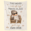 Custom Blanket - Personalized Christmas Baby Shower, Gender Reveal Gifts For New Moms, New Dads, New Parents - From Belly To Crib