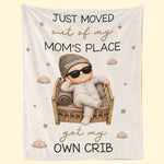 Custom Blanket - Personalized Christmas Baby Shower, Gender Reveal Gifts For New Moms, New Dads, New Parents - From Belly To Crib