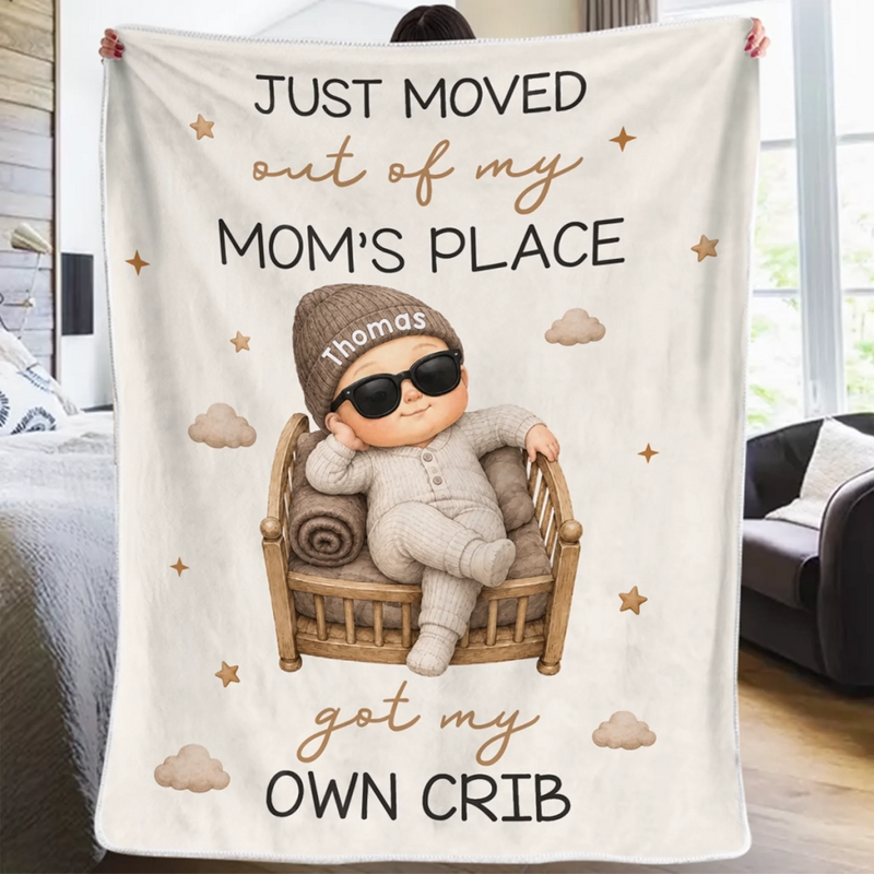 Custom Blanket - Personalized Christmas Baby Shower, Gender Reveal Gifts For New Moms, New Dads, New Parents - From Belly To Crib