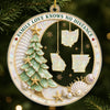 Custom Long Distance Acrylic Ornament - Personalized Christmas Birthday Gifts For Mom, Dad, Brother, Sister - Our Love Is The Greatest Treasure