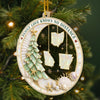 Custom Long Distance Acrylic Ornament - Personalized Christmas Birthday Gifts For Mom, Dad, Brother, Sister - Our Love Is The Greatest Treasure