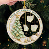 Custom Long Distance Acrylic Ornament - Personalized Christmas Birthday Gifts For Mom, Dad, Brother, Sister - Our Love Is The Greatest Treasure