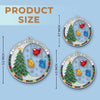 Custom Long Distance Acrylic Ornament - Personalized Christmas Birthday Gifts For Mom, Dad, Brother, Sister - Christmas Sparkles Brighter With Family