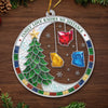 Custom Long Distance Acrylic Ornament - Personalized Christmas Birthday Gifts For Mom, Dad, Brother, Sister - Christmas Sparkles Brighter With Family