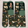 Custom Crew Socks - Personalized Bookish Gifts For Book Lovers, Bookworms, Readers - Living In A Fictional World