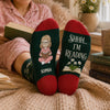 Custom Crew Socks - Personalized Bookish Gifts For Book Lovers, Bookworms, Readers - Busy Reading