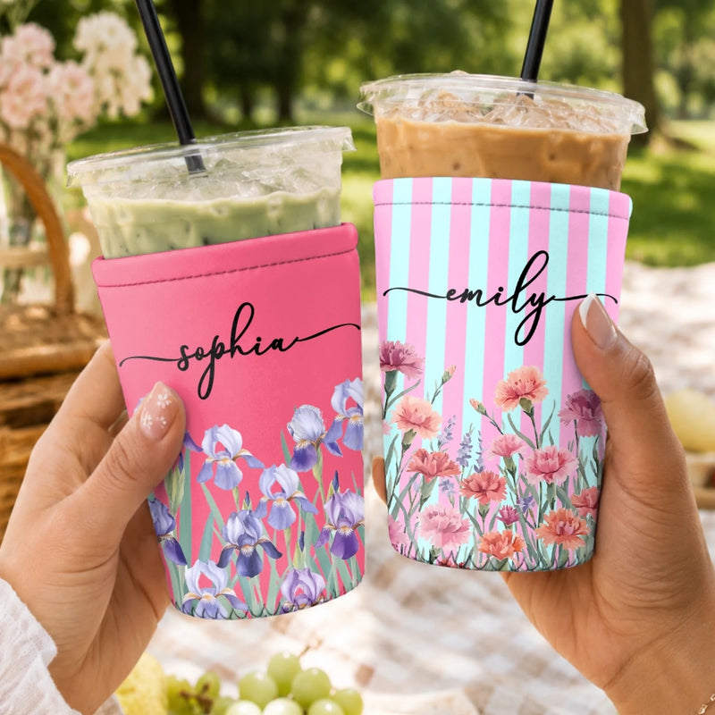 Custom Cup Sleeve - Personalized Birthday Gifts For Wife, Daughter, Besties, Sisters, Granddaughter, Grandma, Mom, Yourself - Made To Stand Out
