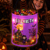 Custom LED Light Bucket Bag - Personalized Halloween Birthday Gifts For Kids - Spooky Little Cutie