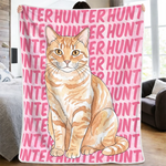 Custom Photo Blanket - Personalized Birthday Gifts For Dog Cat Lovers, Dog Dad And Mom, Cat Owners - Soft Hugs From Pup