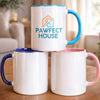 Custom Photo Accent Mug - Personalized Birthday Gifts For Dog Cat Lovers, Dog Dad And Mom, Cat Owners - Warm Sips, Loved Face
