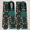 Custom Crew Socks - Personalized Bookish Gifts For Book Lovers, Bookworms, Readers - A Day Well Read