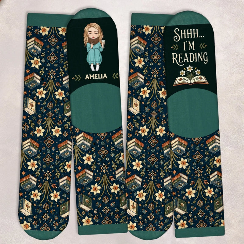 Custom Crew Socks - Personalized Bookish Gifts For Book Lovers, Bookworms, Readers - A Day Well Read