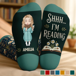 Custom Crew Socks - Personalized Bookish Gifts For Book Lovers, Bookworms, Readers - A Day Well Read