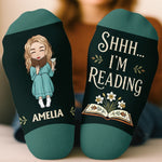 Custom Crew Socks - Personalized Bookish Gifts For Book Lovers, Bookworms, Readers - A Day Well Read
