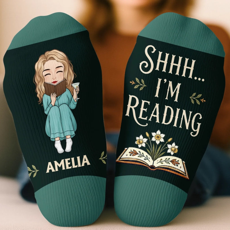 Custom Crew Socks - Personalized Bookish Gifts For Book Lovers, Bookworms, Readers - A Day Well Read