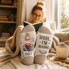 Custom Crew Socks - Personalized Bookish Gifts For Book Lovers, Bookworms, Readers - Do Not Disturb I Am Reading